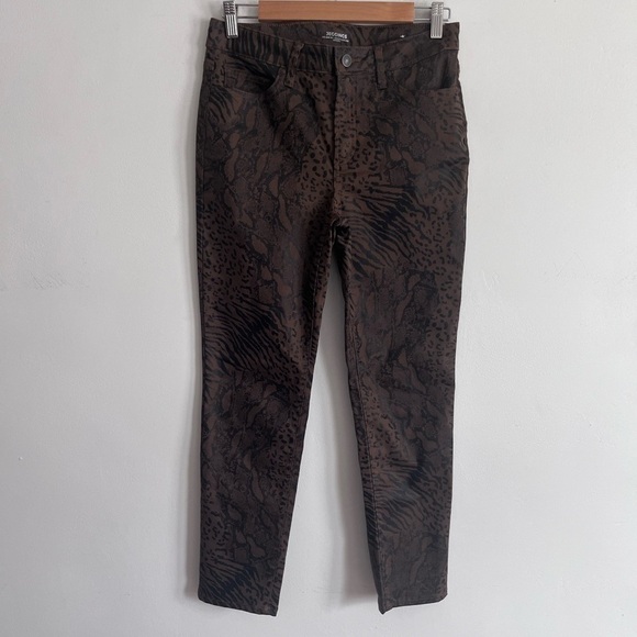 Chico’s Coated Animal-Print Jeggings - Picture 3 of 10